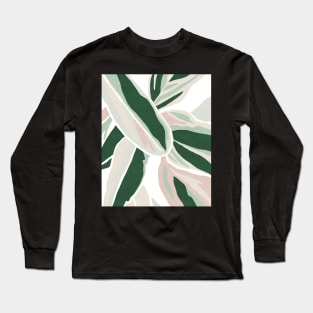 Abstract leaves pattern Long Sleeve T-Shirt